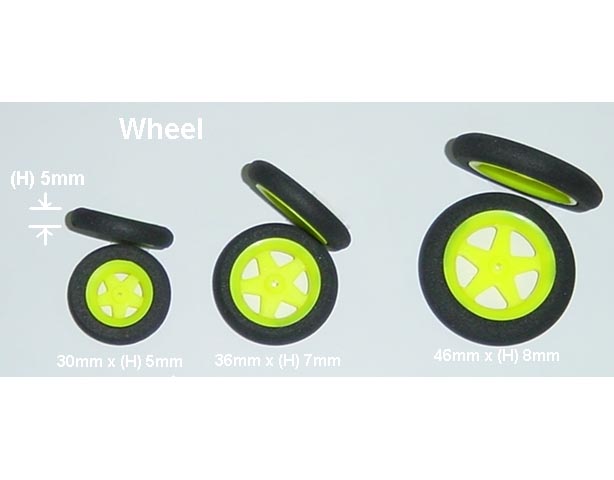 .Sponge Wheels 30(DIA) H6mm Ultralight