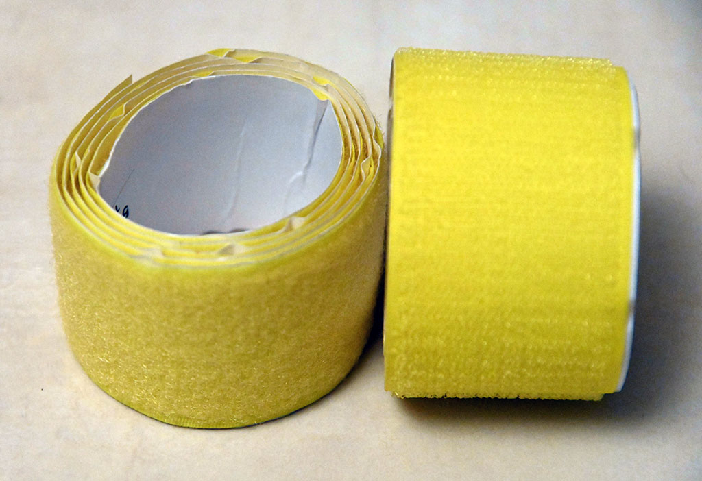 Velcro 50mm x  1meter Yellow New